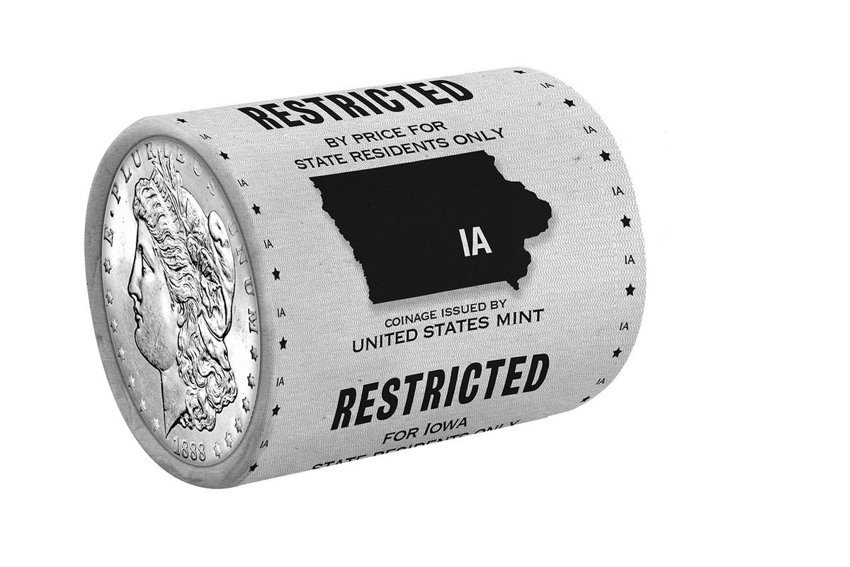 State Morgan Silver Dollars Rolls