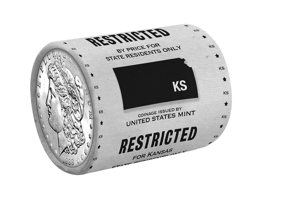 State Morgan Silver Dollars Rolls