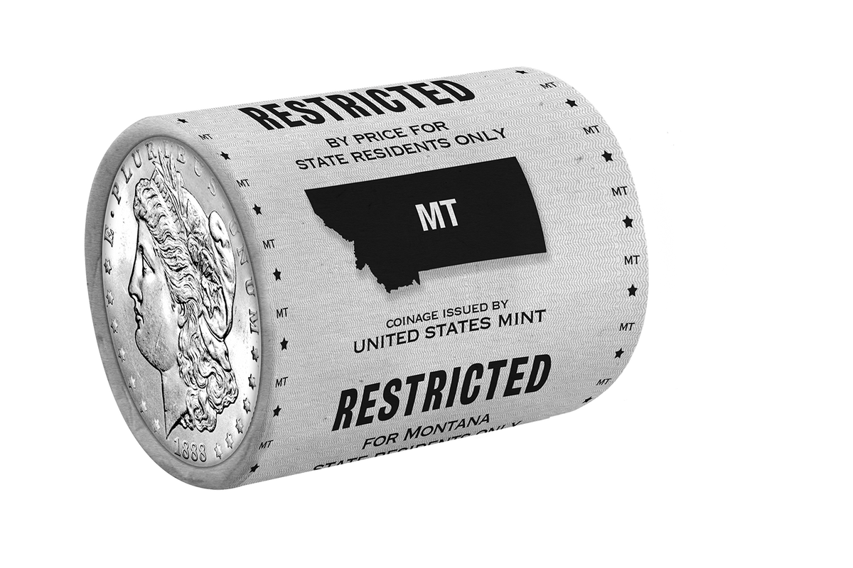 State Morgan Silver Dollars Rolls