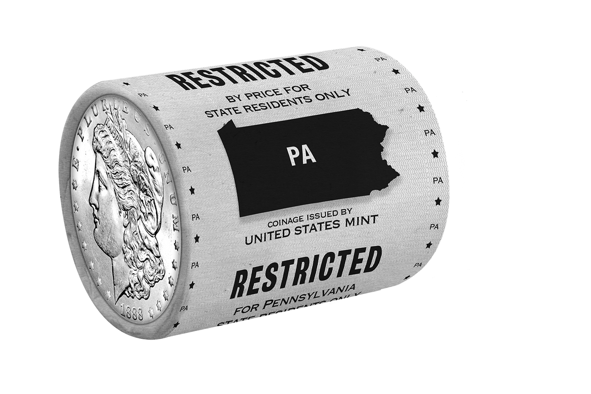 State Morgan Silver Dollars Rolls