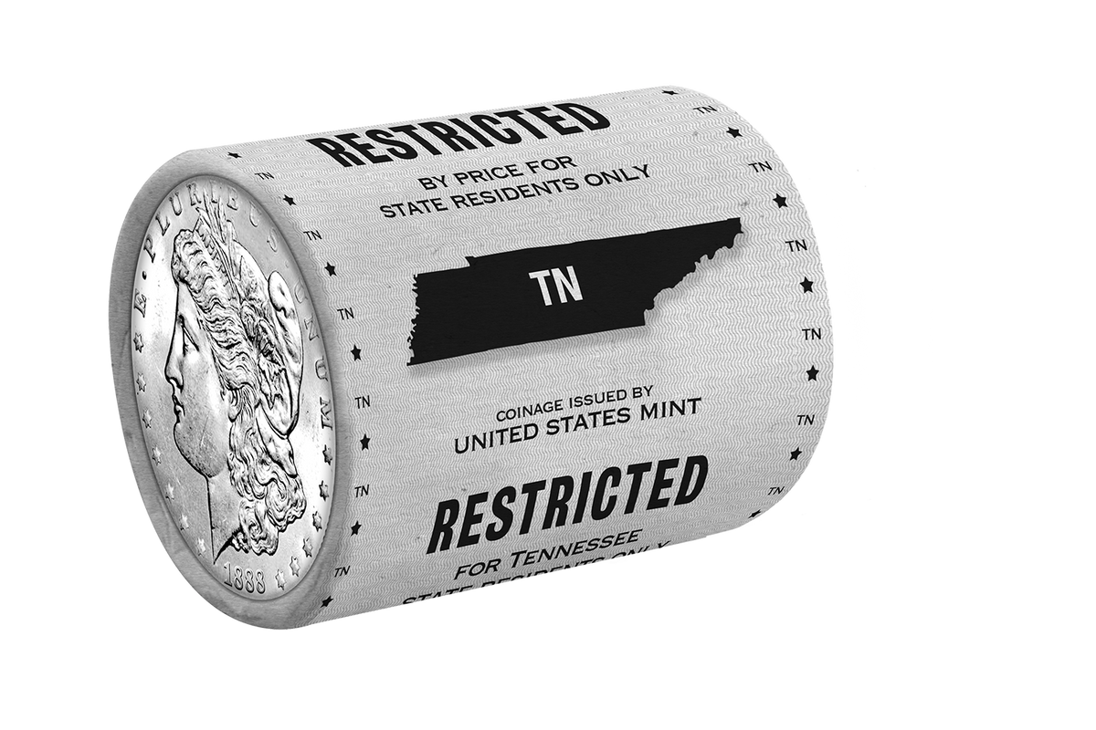 State Morgan Silver Dollars Rolls